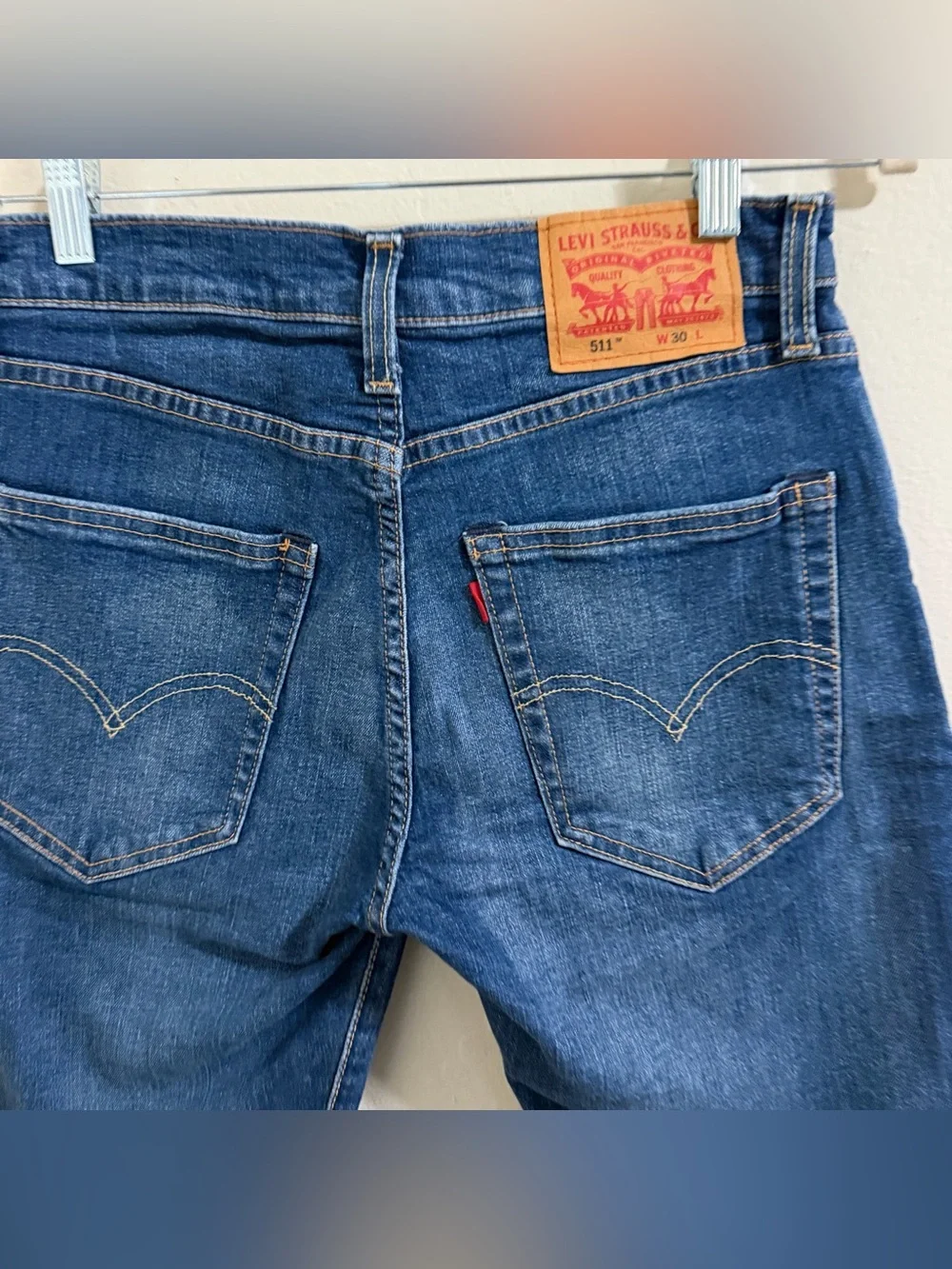 Levi's 511  PREMIUM Slim Fit Denim Shorts Blue Men Size 30 Jean Jorts unisex